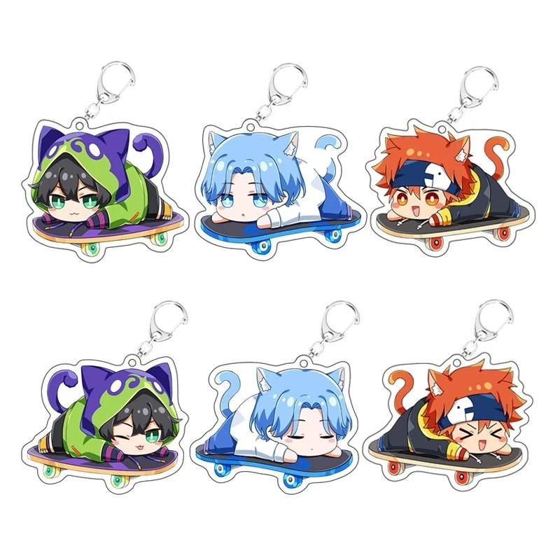 6 Designs SK8 The Infinity Acrylic Keychain Miya, Reki Cartoon Key Chain Pendant Keyring Fans Collection Gift