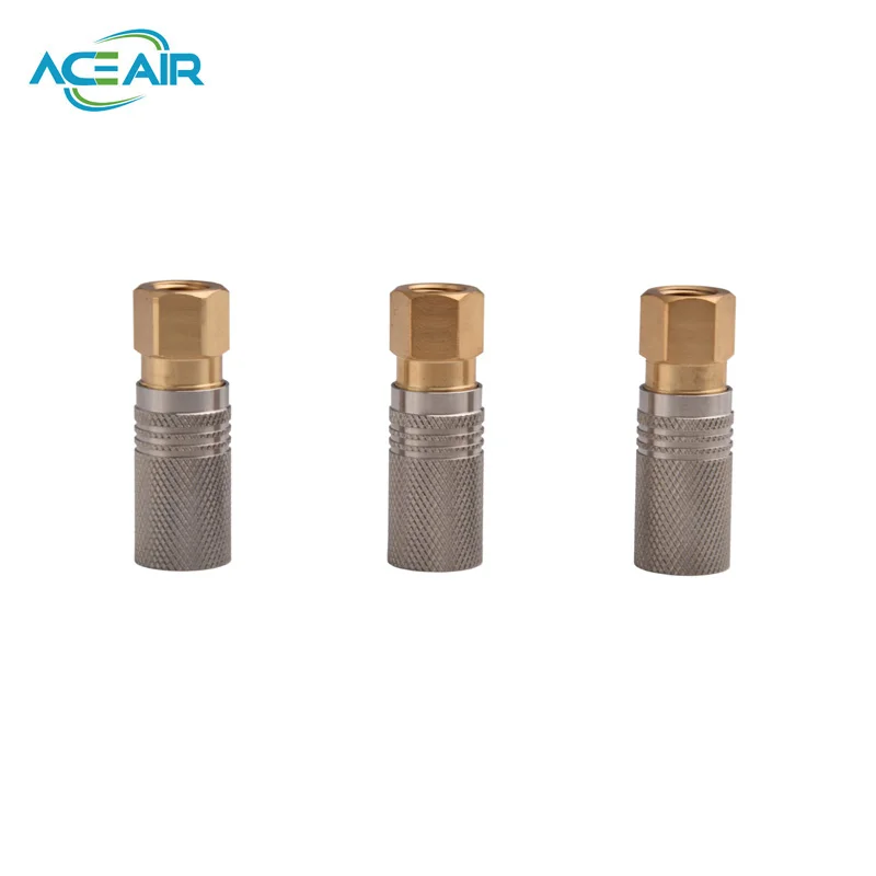 PCP Extended Quick Coupler M10 1/8NPT 1/8BSPP Gas Cylinder Refill Gas Filling Connector Adapter Pneumatic Release Fittings