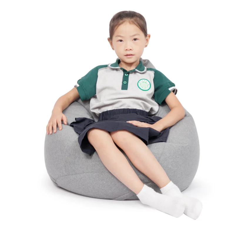Kids Lazy Bean Bag Cover No Filler Cloth Sofa Family Single Tatami Pouch Sofa Set Living Room Furniture Home Dropshipping