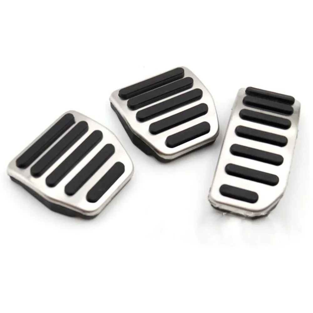 Car Styling Stainless Steel NO Drill Fuel Accelerator Brake Pedal For Volvo S60 S60L S80 S80L V60 XC60 XC70 V70 auto accessories