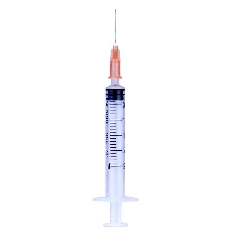 40pcs 2.5ml Disposable Plastic Veterinary Syringe With Needles For Pet Farm Animal Cat Dog Pig Cattle Sheep Horses