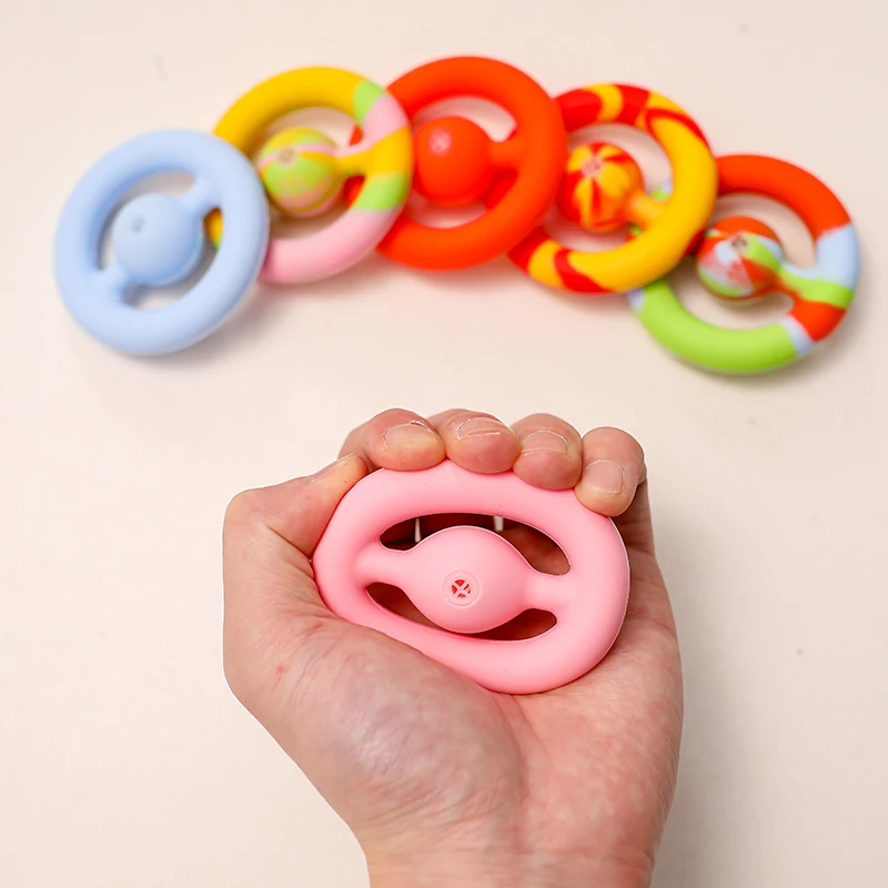 let‘s make Silicone Big Ring Teether Baby Teething Toys BPA Free Food Grade Silicone Teether DIY Teething Necklace Toy 2021