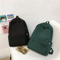 Waterproof Backpack Women Backpack Solid Women Shoulder Bag Black School Bag For Teenage Girl Children Backpacks Travel Bag