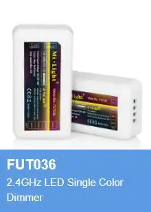 MiLight 2.4G RF FUT035 FUT036 FUT037 FUT038 FUT039 LED Controller Dimmer For Single Color CCT RGB RGBW RGB+CCT Strip Tape Light