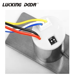 Fail Safe Stainless Steel DC 12V Mini Electric Bolt Lock Solenoid  Door Lock 5 wires feedback lock Access Control Accessories