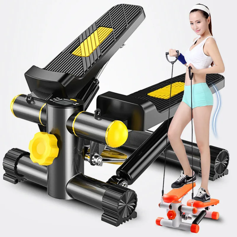 Bicycle Foldable Pedal Stepper Fitness Machine Slimming Treadmill Workout Step Aerobics Home Gym Mini Stepper Exercise Equipment