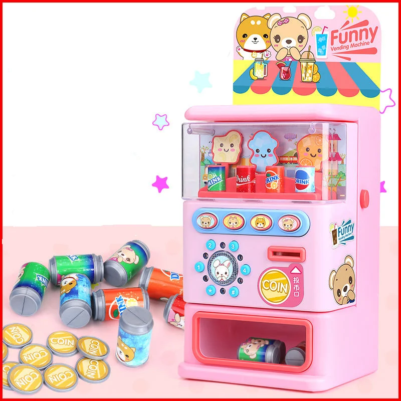 

Children's Simulated Vending Machine Puzzle Drinks Beverage Vending Machine Toy Pretend Toy Beverage Cute Funny Toys Gift