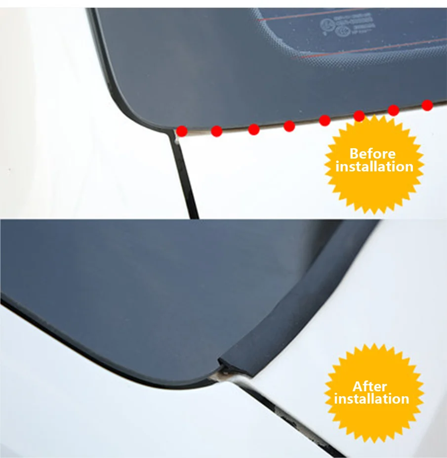 Auto Gummi Dichtung Auto Fenster Dichtstoff Gummi Dach Windschutzscheibe Schutz Dichtung Streifen Trim Für Auto Vorne Hinten Windschutzscheibe – Detail 5