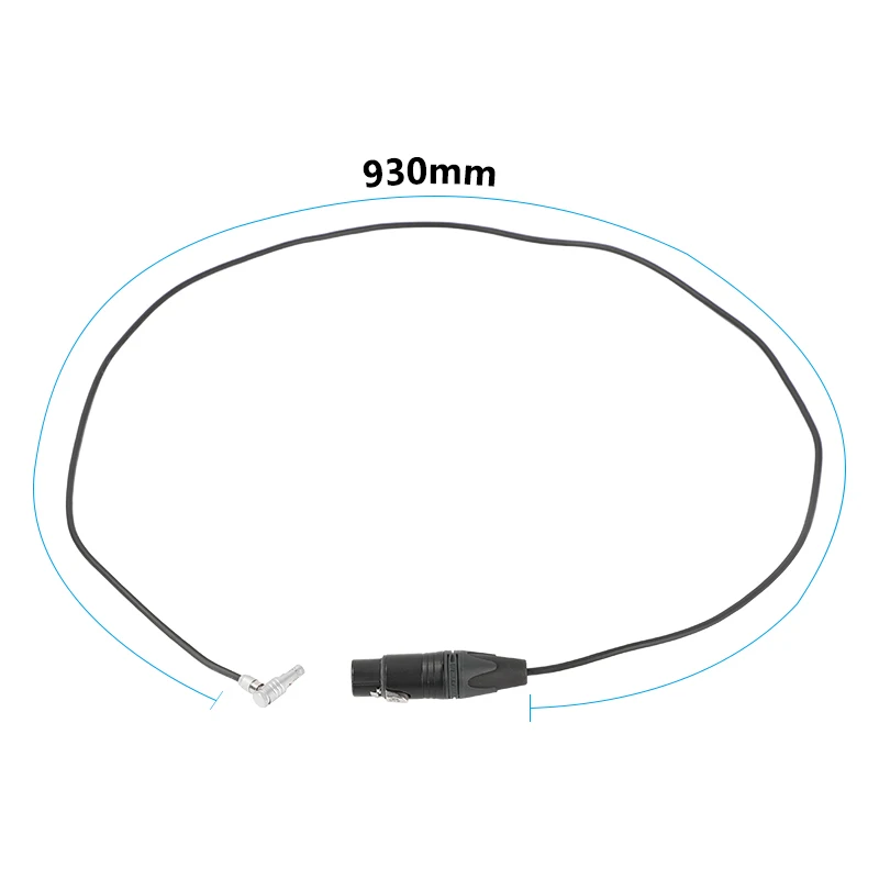 Cable de entrada de audio CAMVATE para ARRI Alexa Mini ángulo recto 5 pines macho a XLR 3 pines hembra