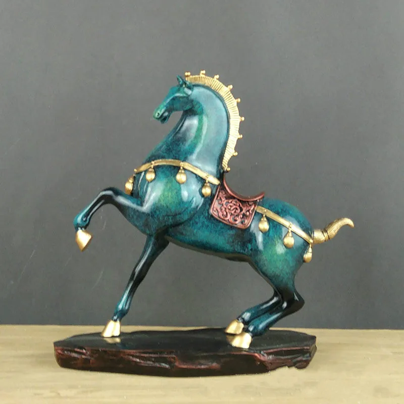 MGT-War Horse Statue, War Horse, War Horse, Home Decoration, Crafts, Living Room, Desktop, European, American