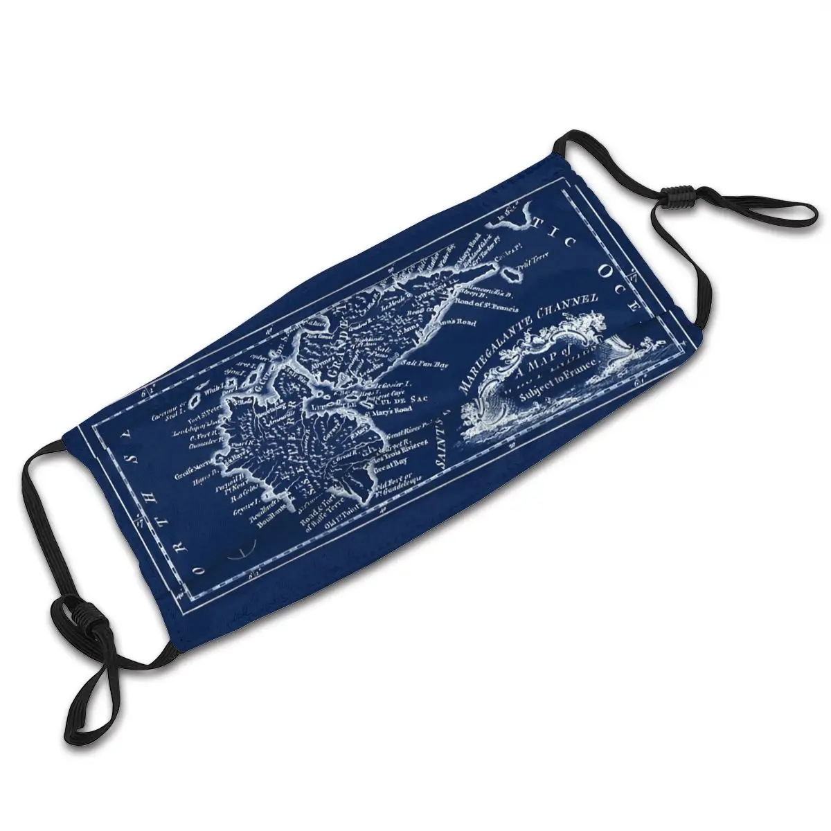 Mascarilla con filtro de carbón activado Map Of Guadalupe 1759 1 R276 Humor R276