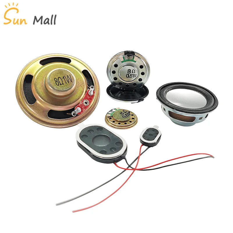 1PC Small horn speaker 0.25W 0.5W 1W 2W 3W 5W 4 Ω 8 Ω DIY speaker audio accessories