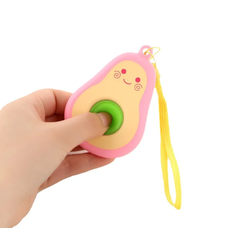 Cute Avocado Silicone Simple Dimple Squeeze Soft Ball Decompression Toys Children Hand Fidget Toy Relieve Stress Kids Gift