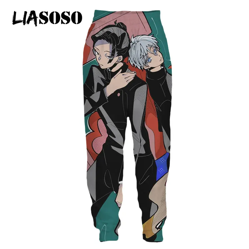 LIASOSO 3D Print Anime Jujutsu Kaisen Sweatpants Cool Casual Streetwear Harajuku Trousers Jogging Women Men\'s Oversized Clothing