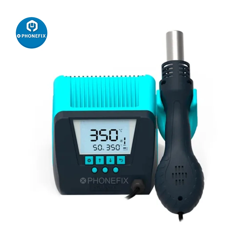 Bakon Bk880 Hot Air Rework Station Lead-Free Desoldering Station Constant Temperature Adjustable Hot Air Gun Soldering Station