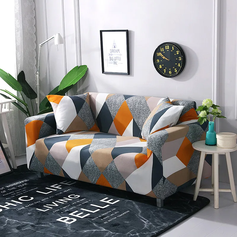 Modern Elastic Sofa Cover for Living Room Spandex Sofa Slipcovers Tight Wrap All-inclusive Couch Cover Furniture Protector