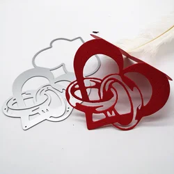 New 2021 Heart Shape Metal Cutting Dies Love Letter Craft Stencils for DIY Scrapbooking Photo Album Embossing Cards Making Craft