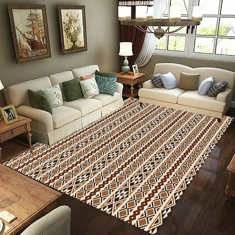 Retro Geometry Fashion Soft Flannel 3D Printed Rugs Mat Rugs Anti-slip Large Rug Carpet Home Decoration Drop Shipping 01