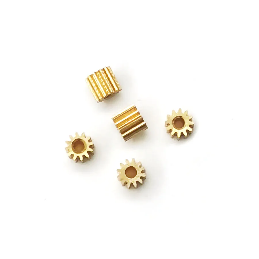 121A 121.2B 0.2M 2.8mm Diameter Pinion 12 Teeth 1mm Hole 2.5mm Thickness Micro Copper Gears 5PCS/LOT