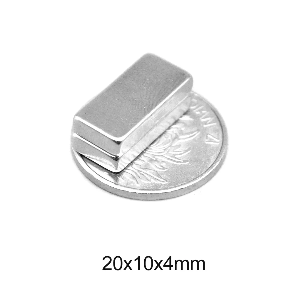 5~60pcs 20x10x4 mm Strong Quadrate Neodymium Magnet 20mm*10mm NdFeB Magnetic 20x10x4mm Rare Earth Magnets 20*10*4 mm N35