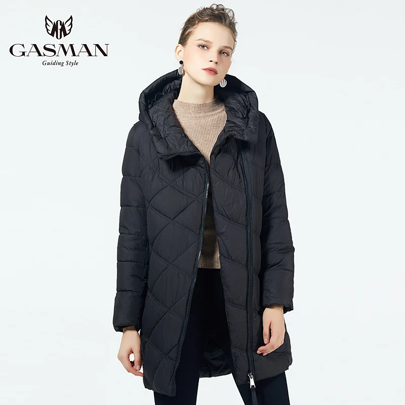 GASMAN 2022 New Winter Women\'s  Jacket Down Female Fashionable Coat Hooded Warm Parkas Winter Outerwear Women High Quality 18806