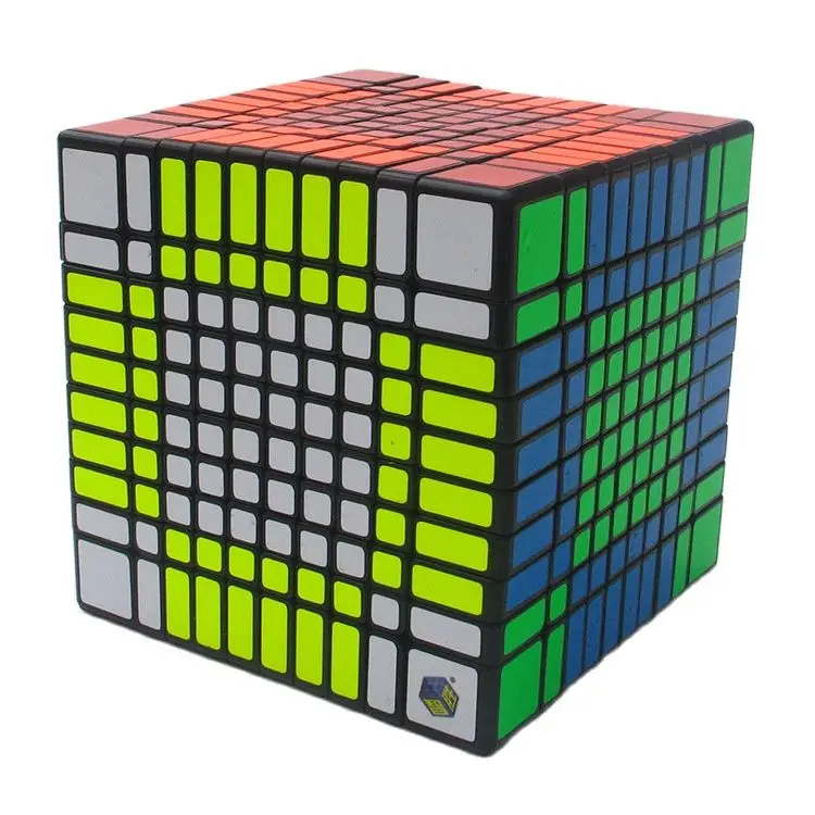 Original Yuxin Huanglong 10x10x10 Cube Zhisheng Speed Cube Puzzle 10Layer Twist Spring 10x10 Cubo Magico Learning Education Toys