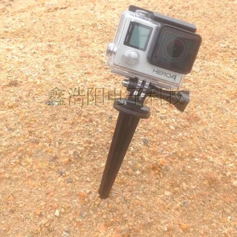 Stents de praia inserem montagem de aperto de mão monopé à terra para Gopro Hero 1312110987   Câmera de ação Insta360 One X4/X3 Akaso Sj10/8/6 H9