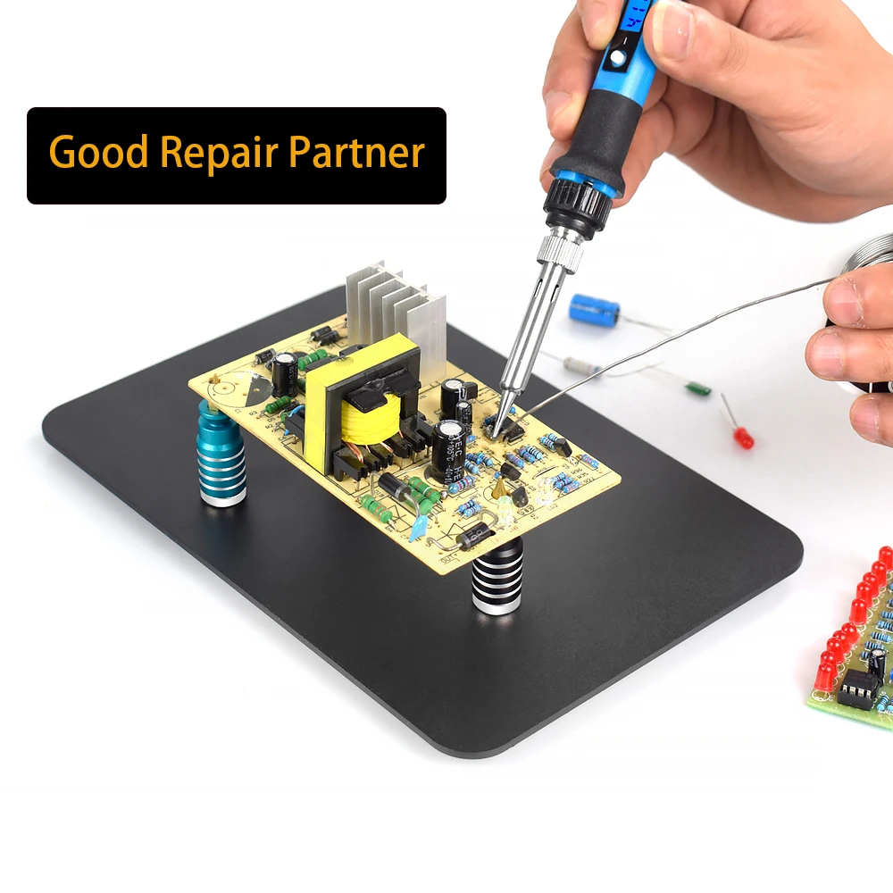 Imagem -03 - Newacalox Base Magnética Pcb Placa Fixação Clipe Titular Estação de Solda Assistente Braço Flexível Solda Terceira Mão Ferramenta