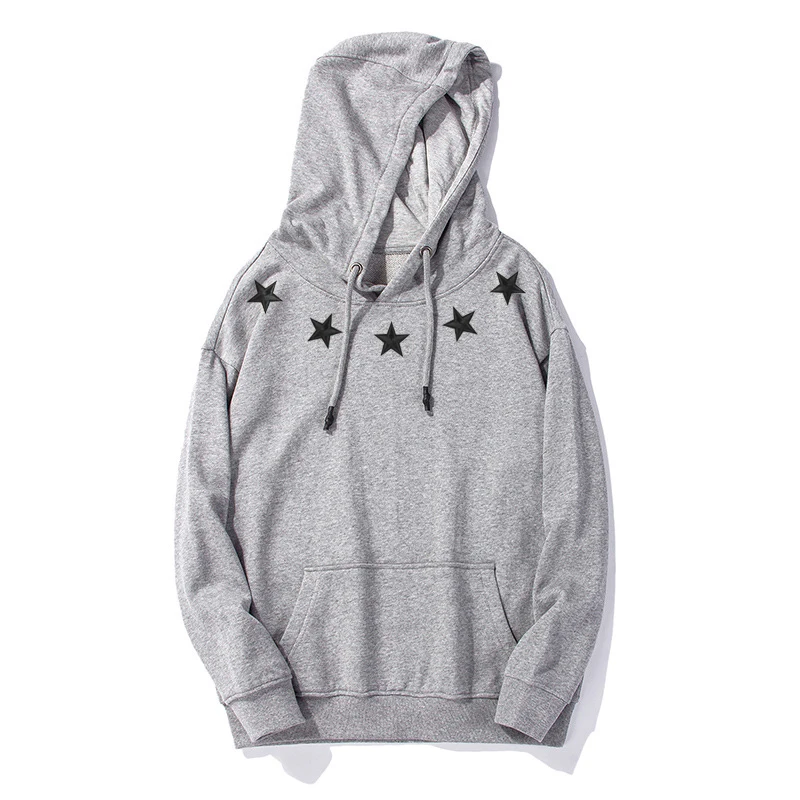 2020 New Arrival Hot Sale Top Fashion Sweatshirt Casual Full Pentagram Hooded None Cotton Hip Hop Men's Fleece Hoodies Men