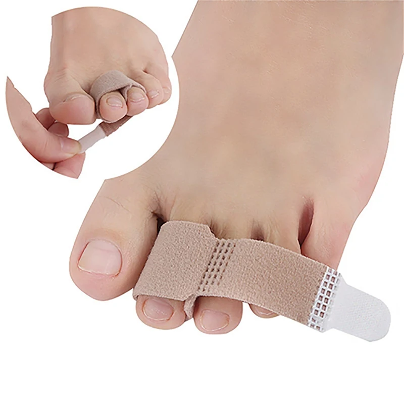 1pc Elastoplast Toe Finger Straightener Hammer Toe Hallux Valgus Corrector Bandage Toe Separator Splint Wraps Foot Care