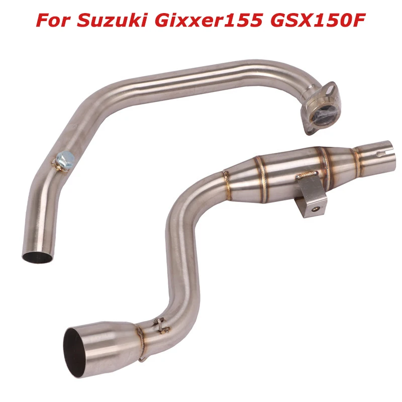 For Suzuki Gixxer155 GSX150F Motorcycle Modified Exhaust Front Header Link Pipe Slip on 51mm Muffler