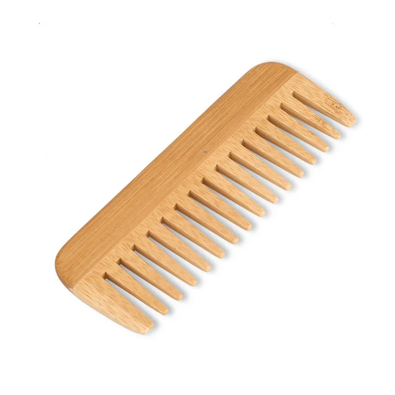 100Pcs 13X5cm Bamboo Detangling Comb For Men and Women All Hair Types Handcrafted Made of Natural Bamboo for Earth Lovers