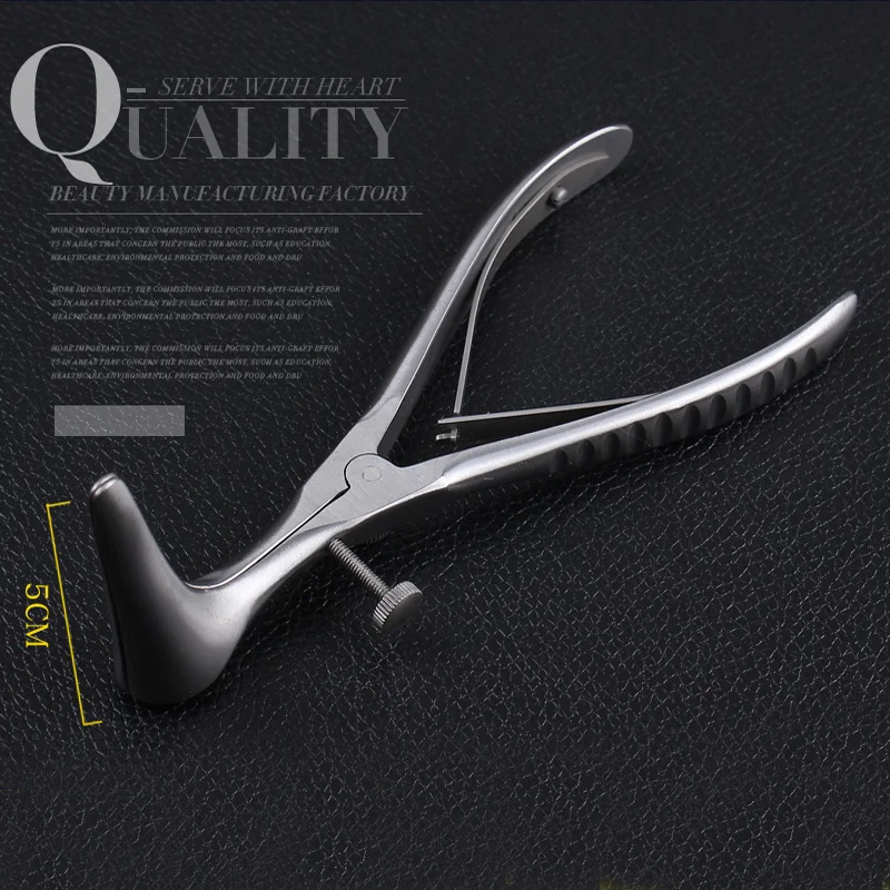 

rhinoscopic speculum, rhinoplasty tools, nose bridge correction, medical nasal cavity inspection