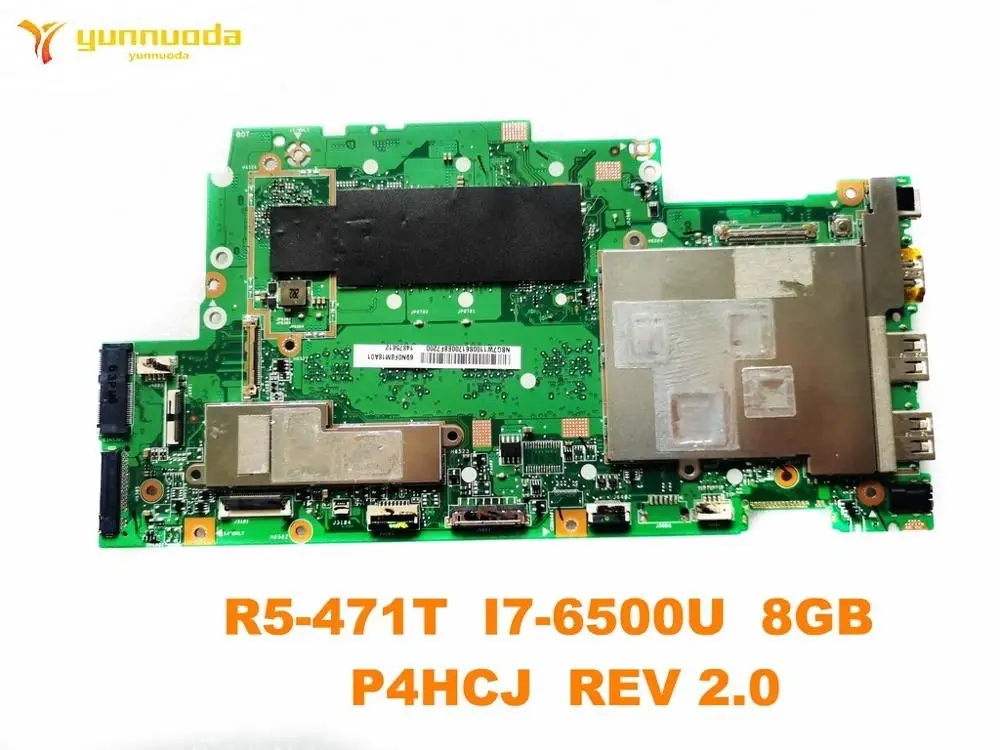 Original for ACER  R5-471T laptop motherboard R5-471T  I7-6500U  8GB   P4HCJ  REV 2.0  tested good free shipping