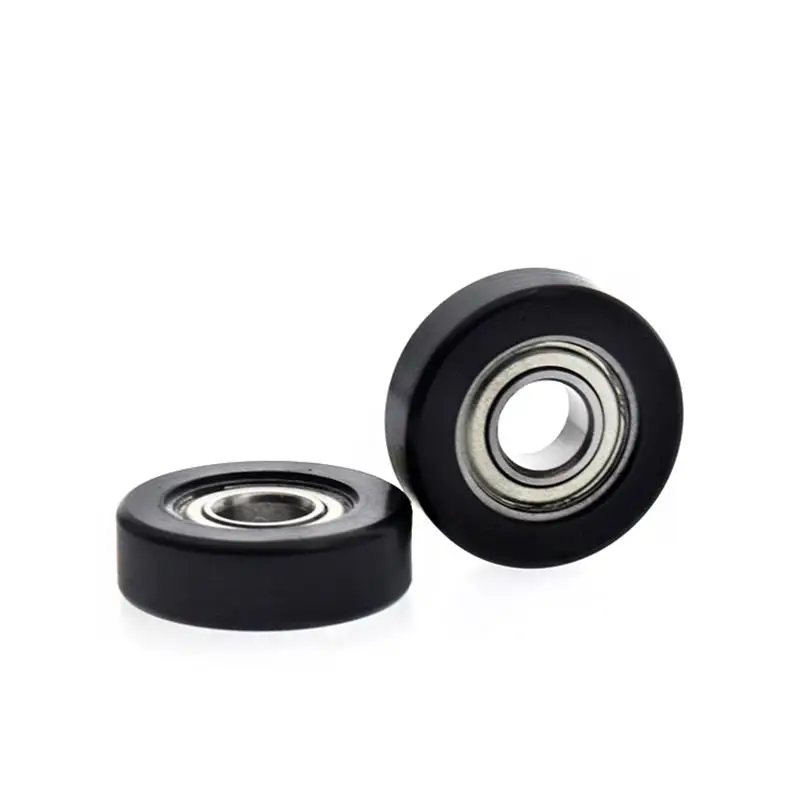20 Stück/100 Stück Flachrolle 6*19*6mm 686ZZ Lager POM Kunststoffbeschichtete Riemenscheibe Schubladen-Vitrinenrolle Führungsrad Geräuscharm 6x19x6 – Detail 2