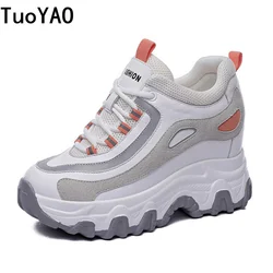 Sneakers moda autunno per donna Platform Chunky scarpe Casual 2023 donna di alta qualità Tenis scarpe da ginnastica da passeggio femminili suola spessa