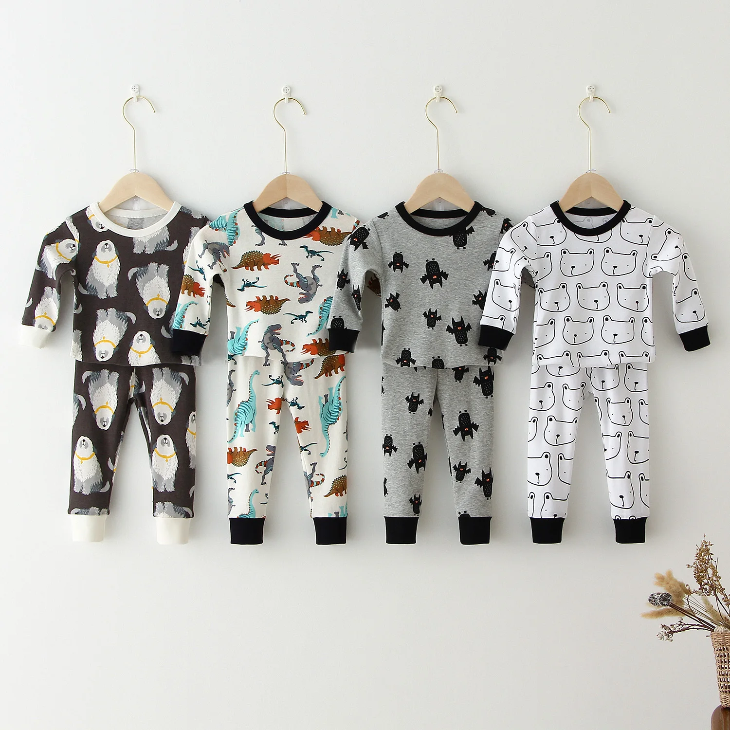 Baby Boy Pajamas Sets Cotton Boys Sleepwear Children Home Wear Pajamas for Boy Pajamas Kids Nightwear 0-4Y Kids Boys Clothing