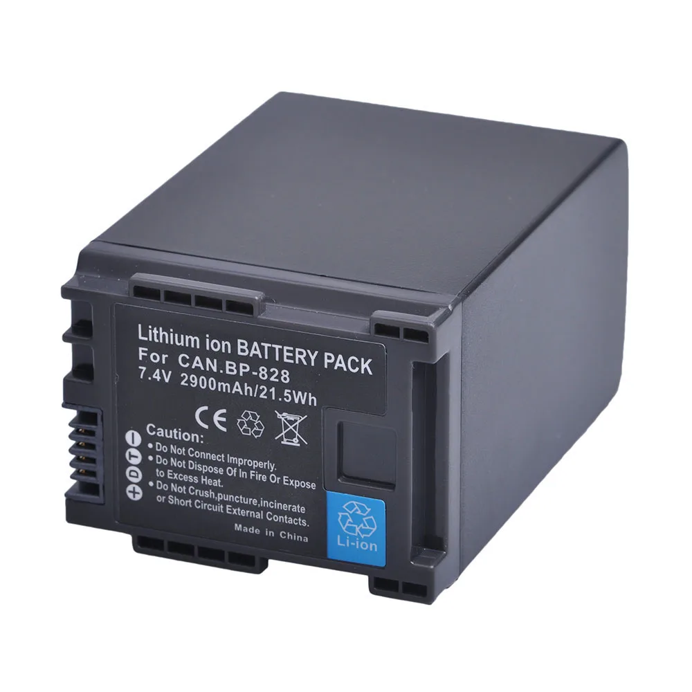 

1pc 2900mAH BP828 BP-828 BP 828 Li-ion Battery for Canon HFM300 HFM30 HFG30 HFG10 HFM40 HFM400 HFS30 HF20 HG20 G30 G40 XA20 XA25