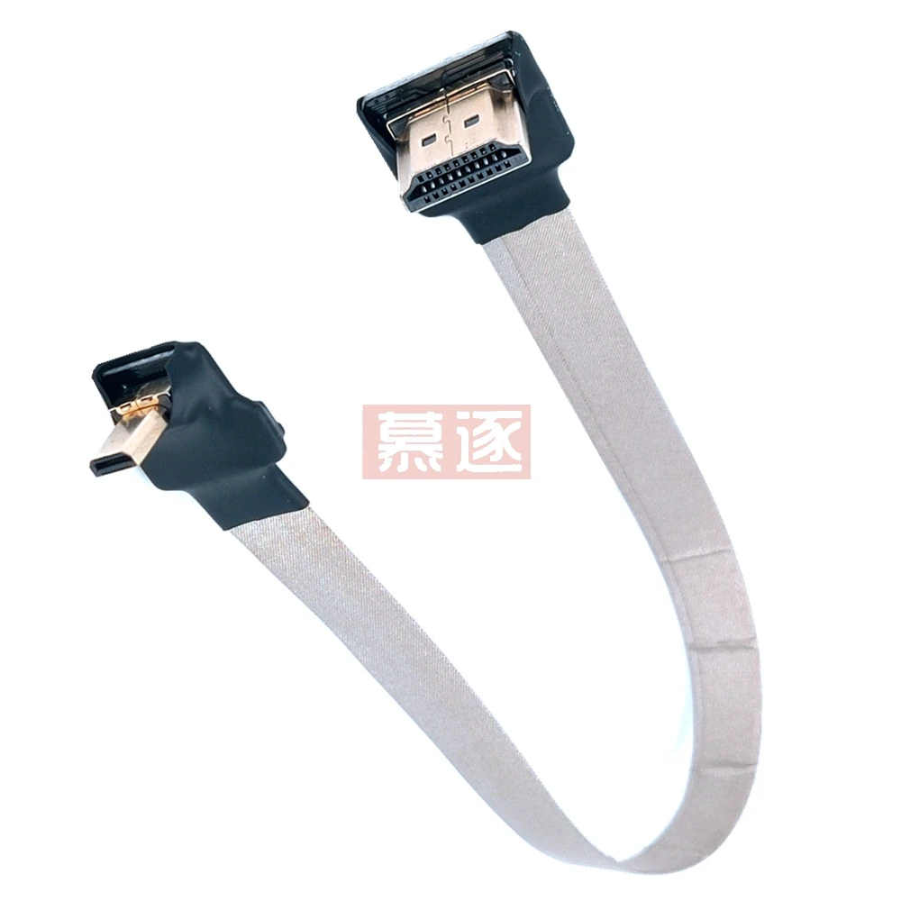 Stabilizer FPV Micro HD-kompatibel dengan Kabel HDTV Versi Kabel Micro HD Male-Male Berlapis Emas untuk Ponsel Tablet Kamera HDTV