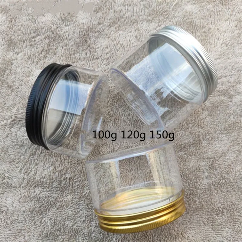 

10/30pcs Clear Plastic Jar And Lids Empty Cosmetic Containers Makeup Box Travel Bottle 100g 120g 150g