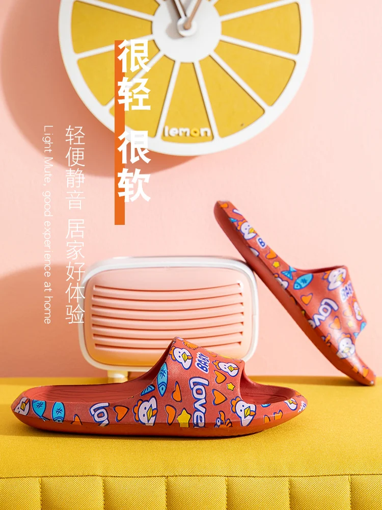 EVA Couples Sandals Home Slipper For Women Cartoon Graffiti 2021 Summer Antiskid Indoor Bathroom Men Outdoor 3cm Thick Bottom