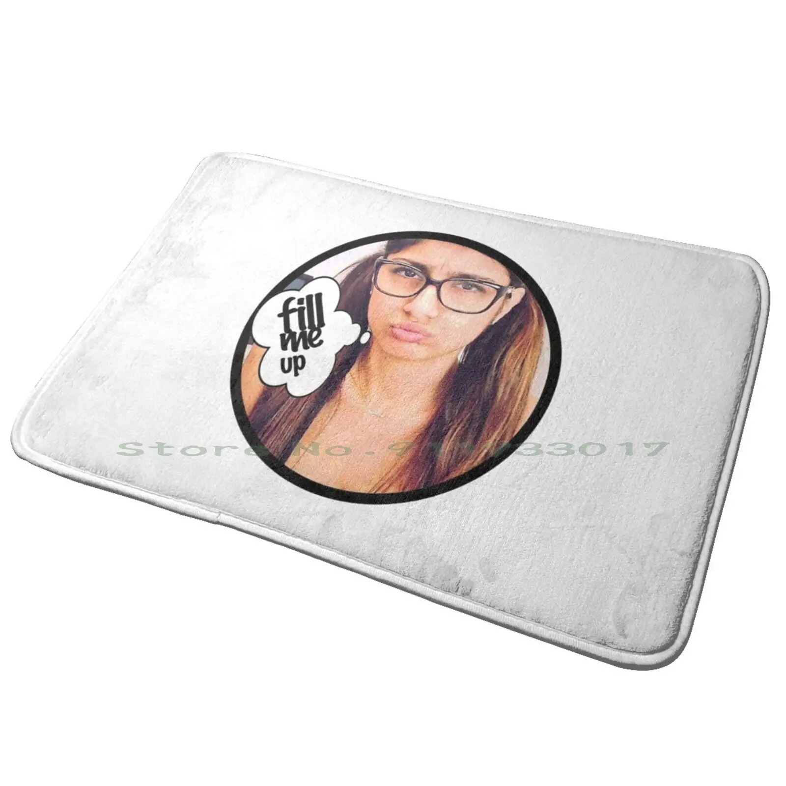 Fill Me Up With Mia Khalifa Entrance Door Mat Bath Mat Rug Mnl Manila Philippines Passport Stamp Travelling Traveller Traveler