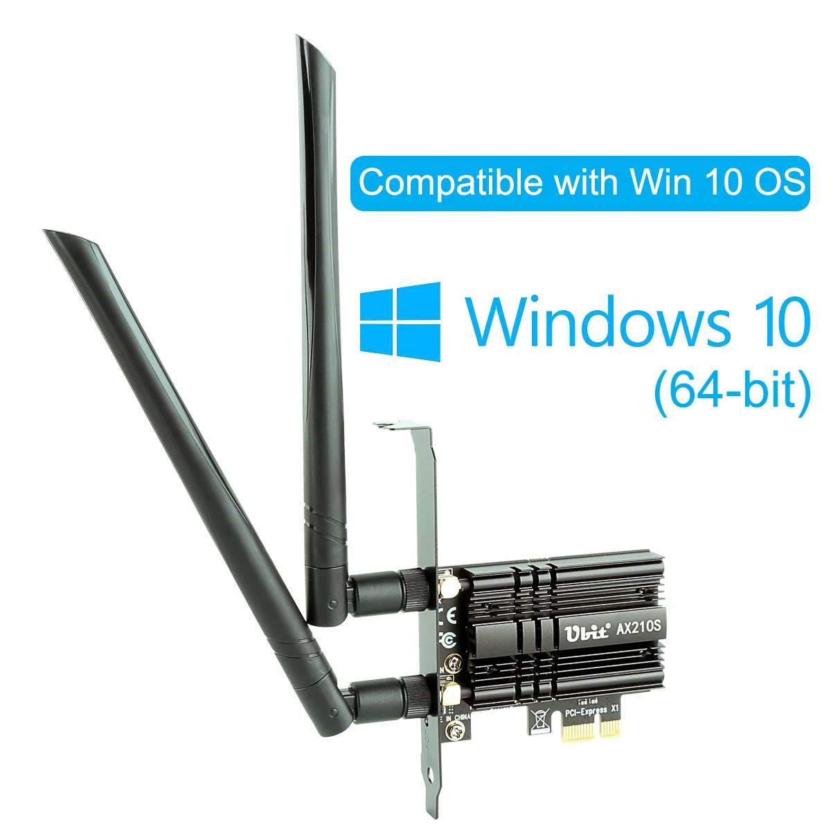 Imagem -02 - Ubit-pci Express Card com Mu-mim Adaptador Wi-fi 6e Suporta 6ghz 7ª Geração até 5400mbps Bluetooth 5.2 Ax210s Adaptador Wlan sem Fio