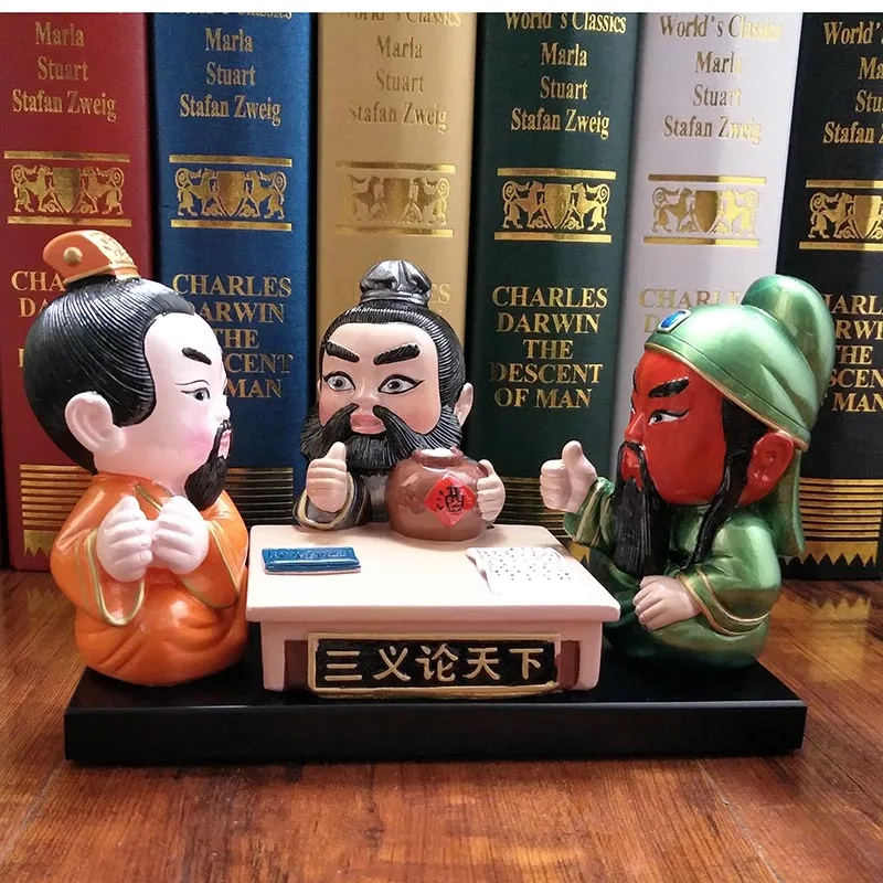 

Crafts, Peking Opera, Face Makeup, Three Kingdoms, Guan Yu, Zhang Fei, and Liu Bei, Three Righteousnesses