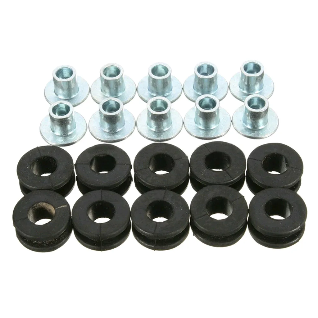 10pcs Motorcycle Rubber Grommets Bolt Assortment Kits For Honda For Yamaha for Most Fairings/Cowling Pieces