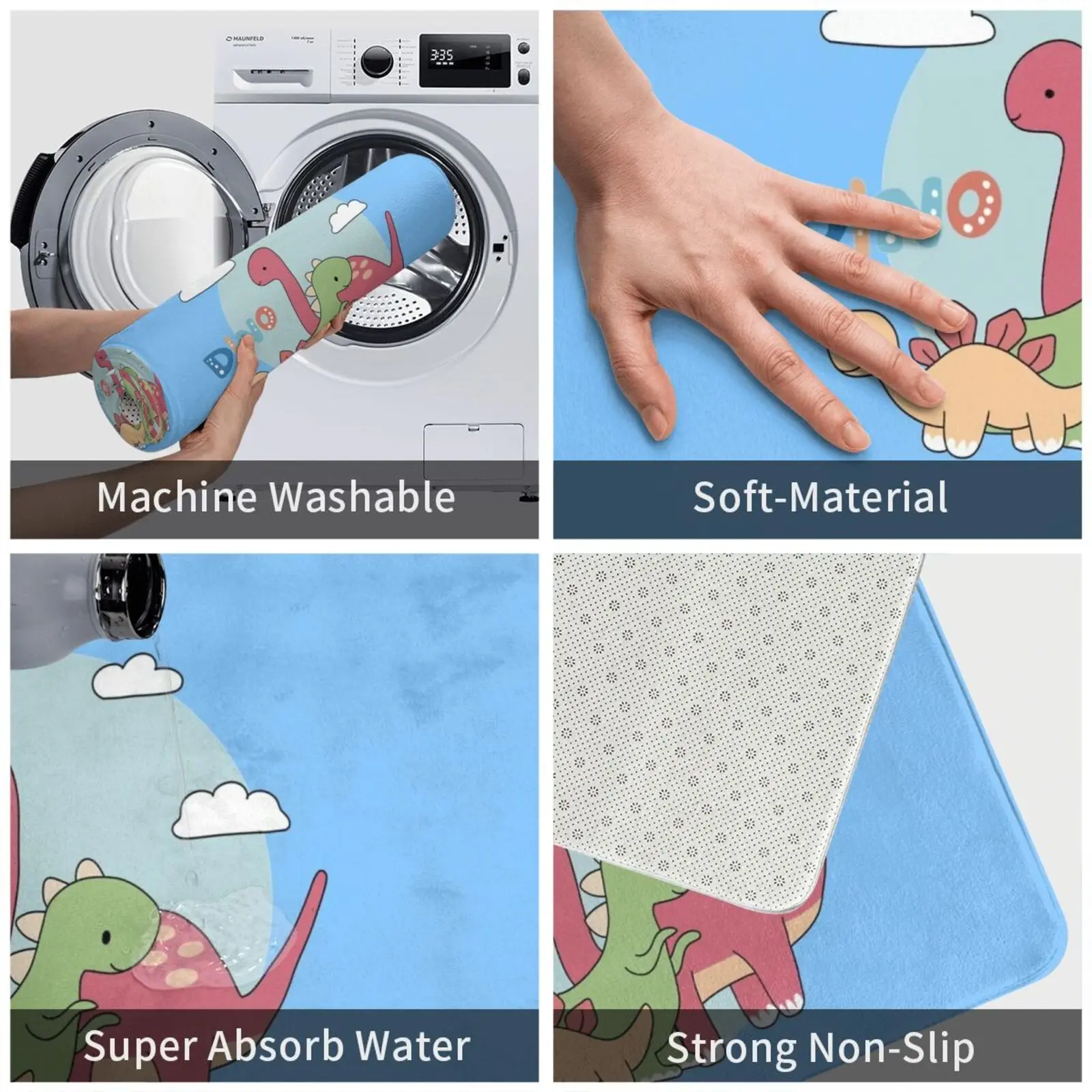 من الأمر على ما يرام أن تكون على ما يرام دينو رحلة الطريق السجاد حصيرة البساط وسادة لينة عدم الانزلاق Kdrama الكورية كوريا الكورية الكورية