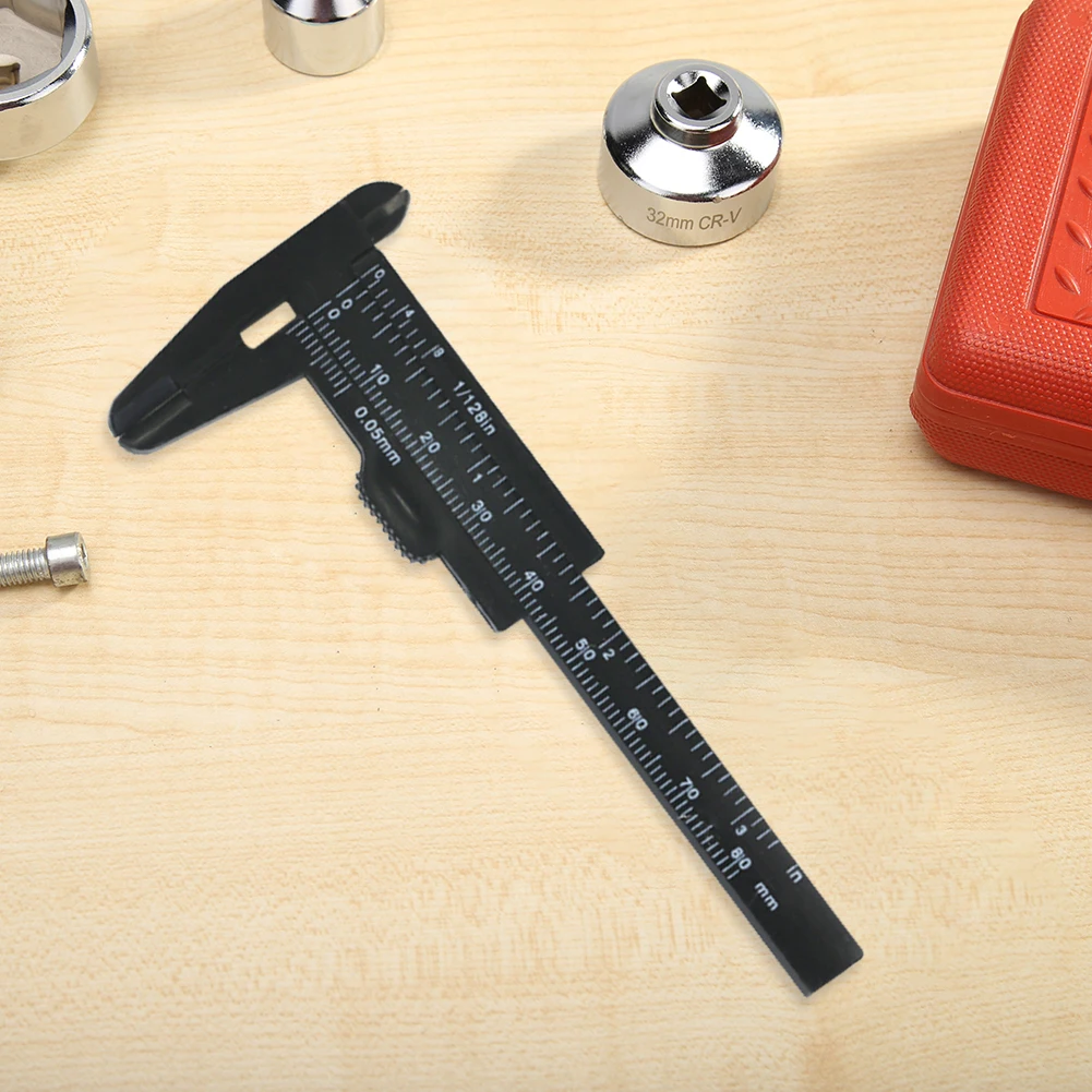 Micromètre à pied à coulisse à Double échelle, Mini outil de mesure du diamètre, Gadget pour le travail du bois, mesure de la profondeur, 80mm