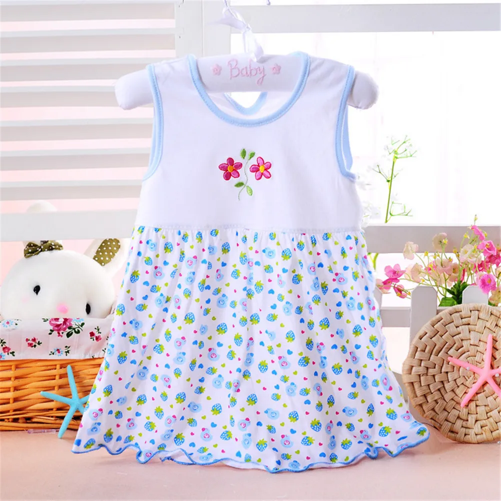 Cute summer girls dresses style infantile Dress hot sale baby girl clothes Summer flower style dress