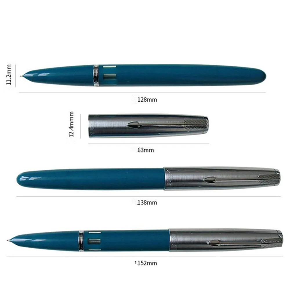 الكلاسيكية خمر الجناح سونغ 601 غطاء فولاذي فراغ قلم حبر F بنك الاستثمار القومي 0.5 مللي متر قلم حبر مع الحبر Windown الصندوق الأصلي متعدد الألوان