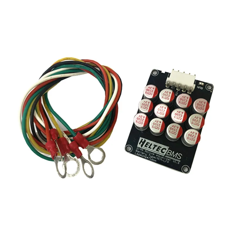Heltec 3S 4S 5A Actieve Balancer Condensator Actieve Equalizer Lifepo4 Lithium Lipo Siliconen Kabel RV1-8 Koper Neus Wire connector